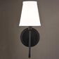 Vaxcel Barir 1-Light Wall Sconce in Matte Black, , large