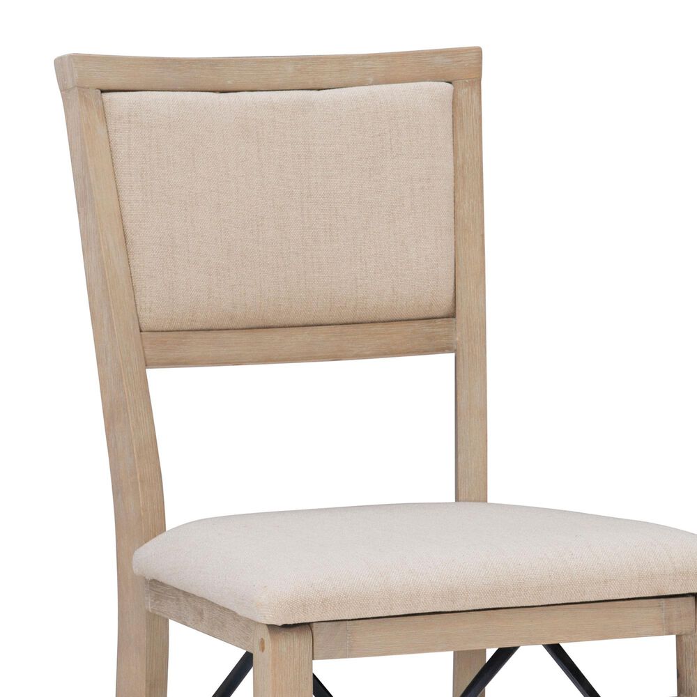 Linon Home Decor Keira Folding Chair in Grey Wash (Set of 2), , large