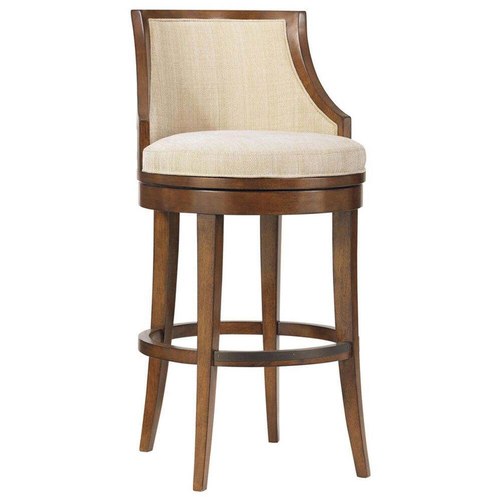 Lexington Home Brands Ocean Club Cabana Swivel Bar Stool in Bali Finish, , large