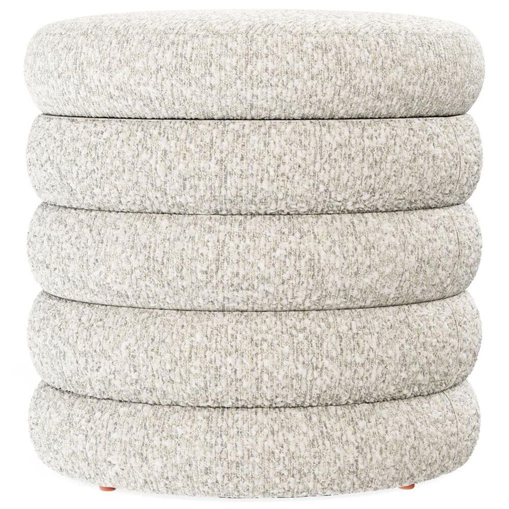 Golden Wave Furniture Zuri 19&quot; Ottoman with Storage and Tray in Soothe Fog, , large