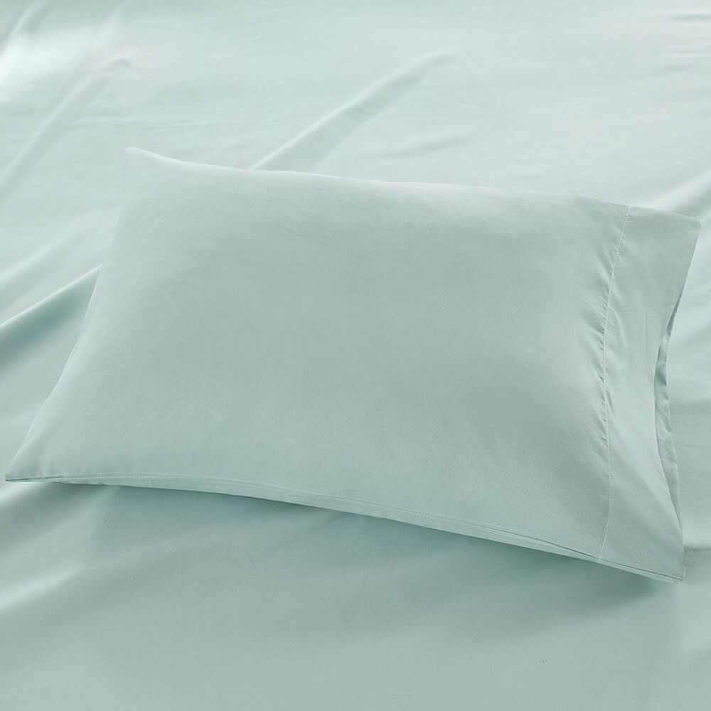 Hampton Park Madison Park 3-Piece Luxurious Brushed Microfiber Deep Pocket Twin Sheet Set in Seafoam, , large