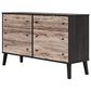 Ashley Piperton 6-Drawer Dresser in Brown and Dark Charcoal, , large