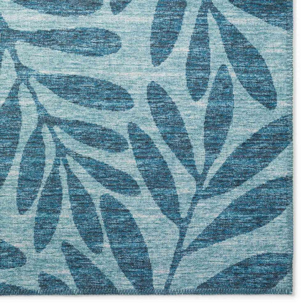 Dalyn Rug Company Sedona Floral 2&#39;3&quot; x 10&#39; Denim Indoor/Outdoor Performance Runner, , large