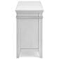 Ashley Kanwyn Credenza Desk in Distressed Whitewash, , large