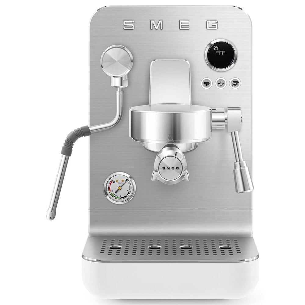 SMEG 57 Oz Espresso Coffee Machine in White, , large