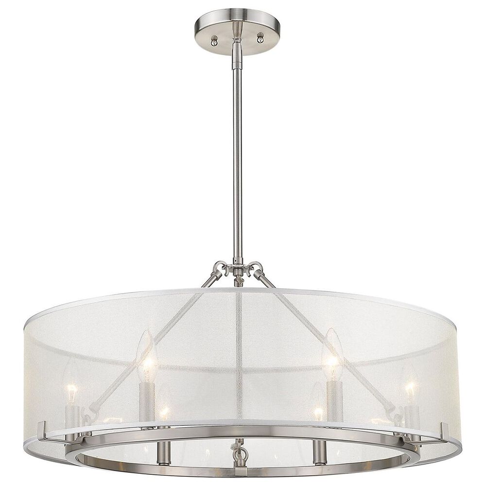 Golden Lighting Alyssa 6-Light Chandelier in Silver/Pewter, , large