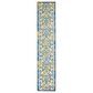 Nourison Aloha 2"3" x 10" Ivory and Blue Indoor/Outdoor Runner, , large