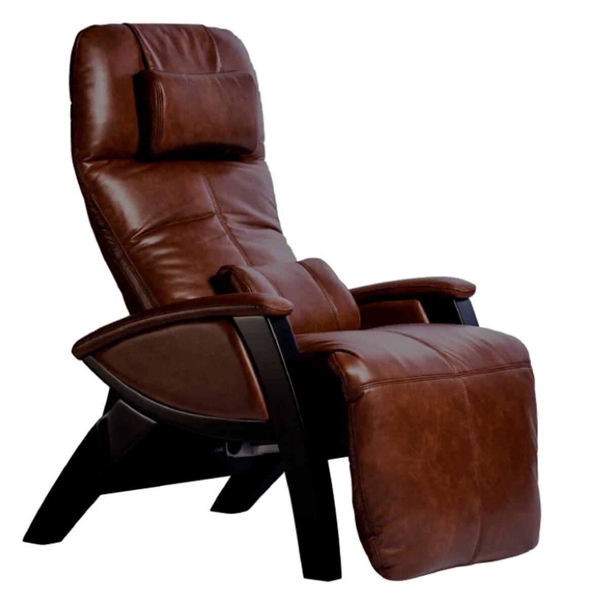 Svago Zero Gravity Massage Chair in Chestnut Faux Leather NFM