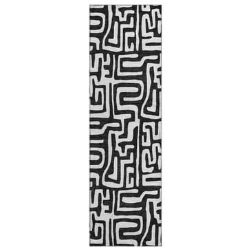 Dalyn Rug Company The Reserve TR1 Black 2"3" x 7"6" Indoor/Outdoor Runner, , large