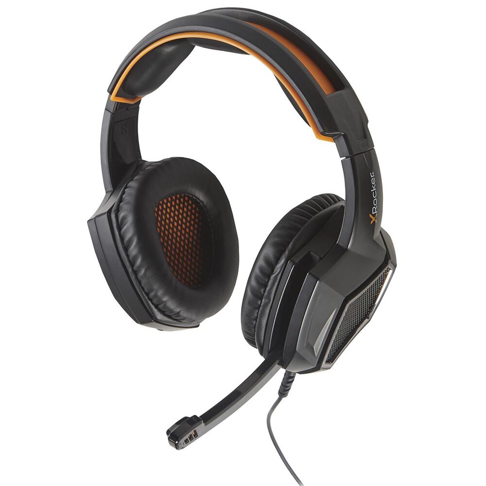 X-Rocker XH3 Wired Headset in Black/Orange, , large