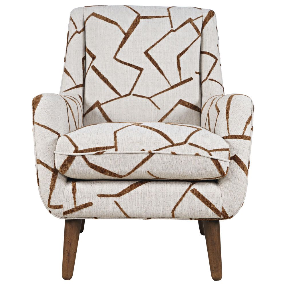 Jofran Lowry Accent Chair in Brown, , large