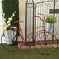 Maple and Jade Metal Bike Indoor/Outdoor Plant Stand in Red, Silver and Black, , large