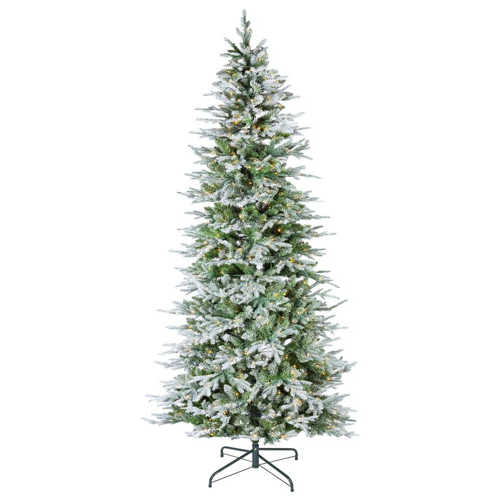 The Gerson Company 9" Full Spruce Pre-Lit Artificial Christmas Tree in Green, , large