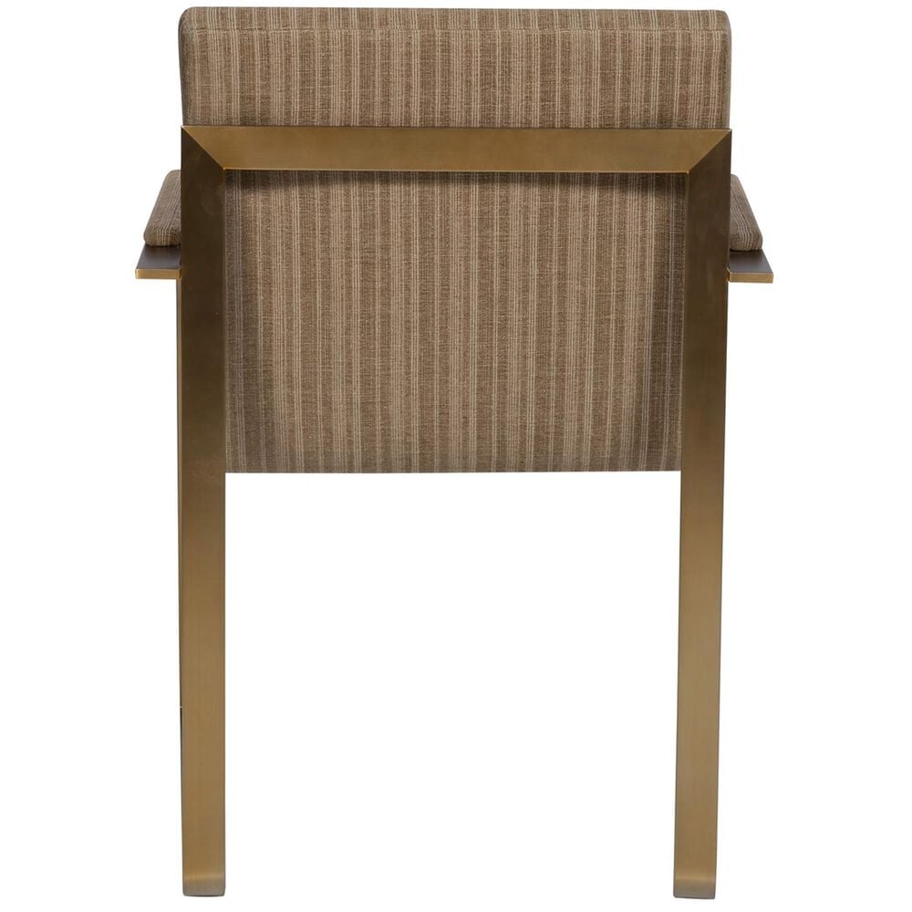 Vanguard Furniture Jett Arm Chair in Brushed Brass, , large