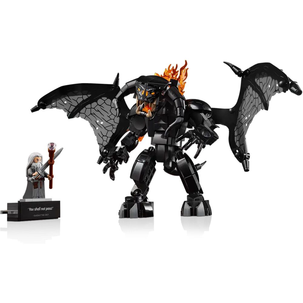 LEGO Icons Lord Of The Rings Booknook - Gandalf and Durin&#39;s Bane Building Set, , large
