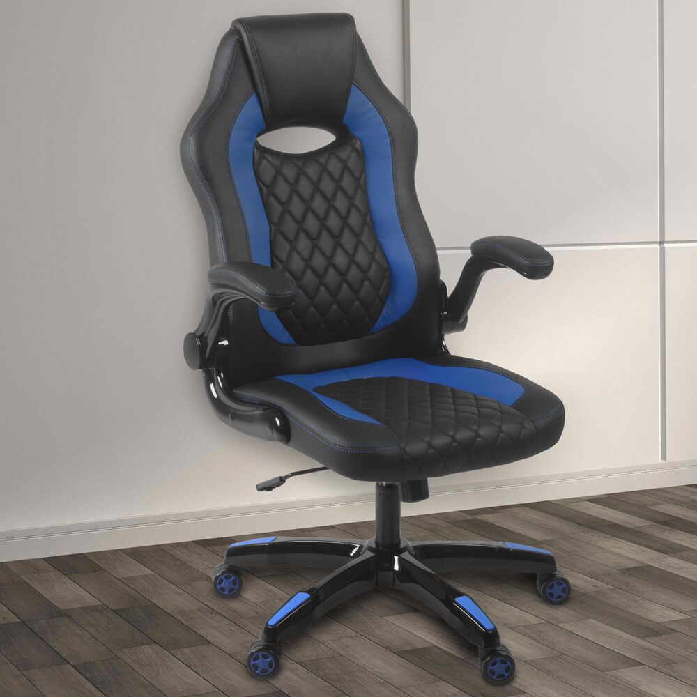 Regency Global Sourcing AON Archeus Ergonomic Gaming Chair in Black and Blue, , large