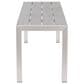 Zuo Modern Metropolitan Bench in Silver/Gray, , large
