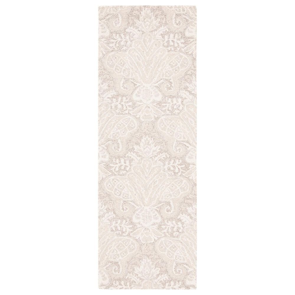 Safavieh Micro-Loop Damask 2"3" x 11" Beige Runner, , large