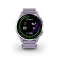 Garmin Approach J1 43mm Junior Golf GPS Smartwatch in Silver Aluminum Bezel with Lilac ComfortFit Fabric Band, , large