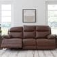 Ashley VonRyan Power Reclining Sofa with Adjustable Headrest in Tobacco, , large