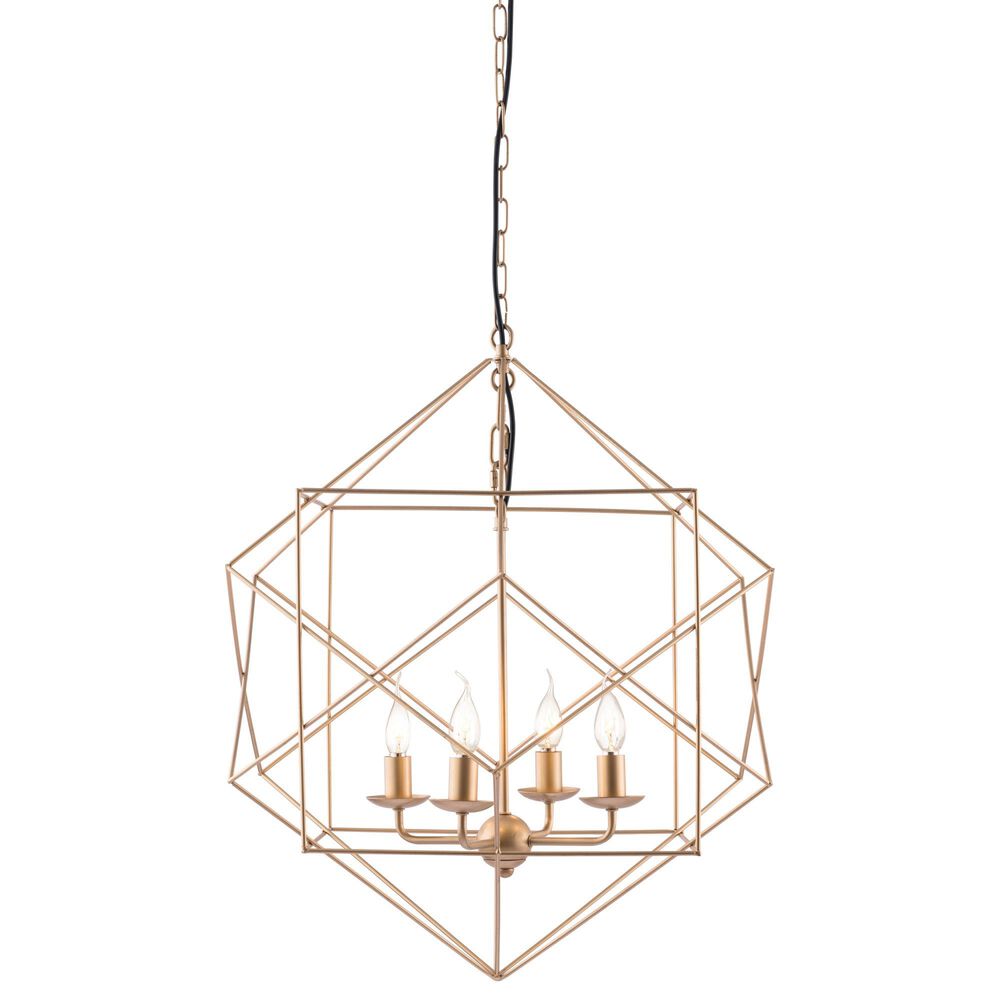 Zuo Modern Penta Ceiling Lamp in Gold, , large