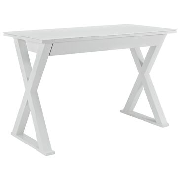 Walker Edison Elite Computer Desk in White, , large