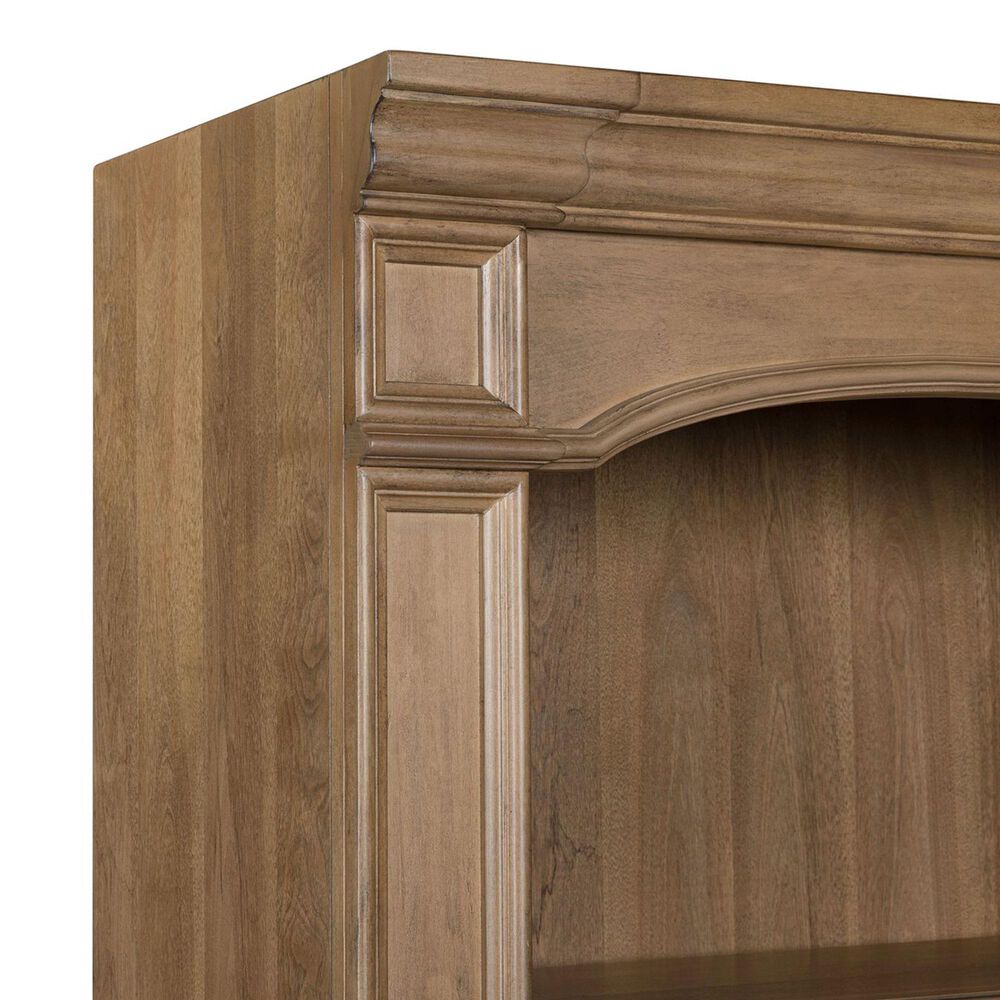 Belle Furnishings Reynolda 4-Shelf Bunching Bookcase in Brown, , large