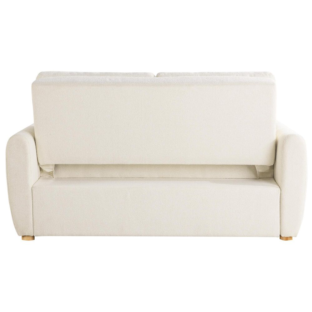 Lifestyle Solutions Galloway Convertible Loveseat in Ivory, , large