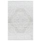 Surya Piazza PZZ-2300 9" x 12"  White, Light Gray Area Rug, , large