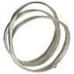 Maple and Jade Abstract Looped Decorative Sculpture in Satin Silver, , large
