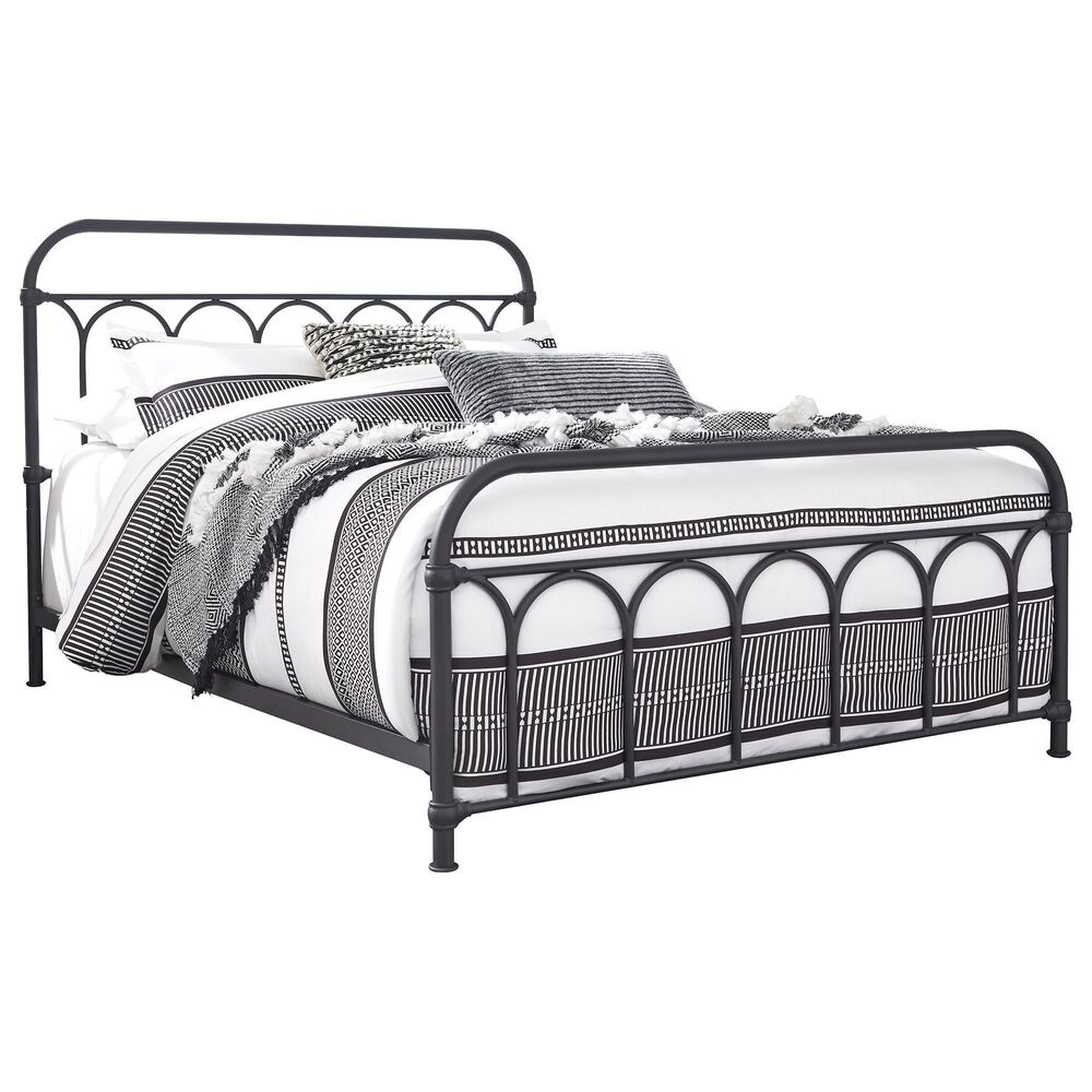 Ashley Nashburg Queen Slat Metal Bed in Black, , large