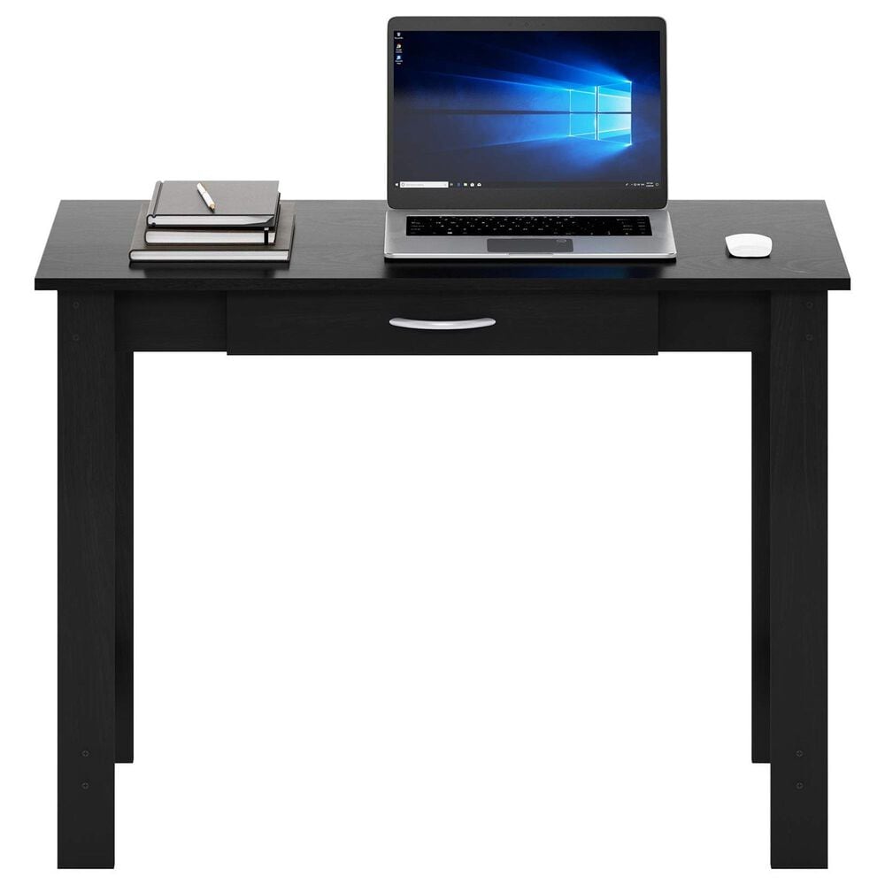 HOMLUX 39" Writing Desk with Drawer in Blackwood, , large