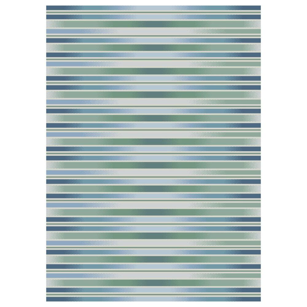 Balta Rugs Mistral Striped 7"10" x 10" Blue Area Rug, , large
