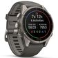 Garmin fenix 9 Smartwatch 43mm Titanium with Pebble Gray Silicone Band, , large