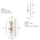 Hunter Southcrest 1-Light Wall Sconce in Distressed White, , large