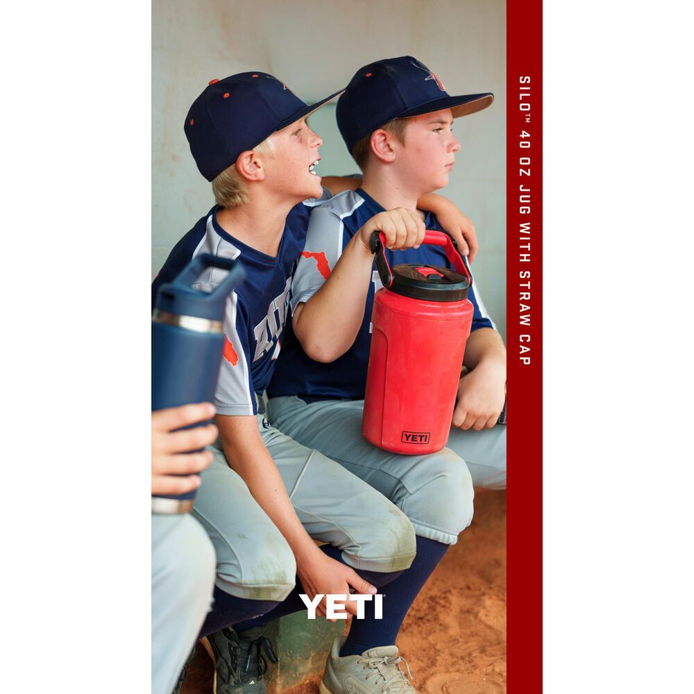 YETI Silo 40 Oz. Jug with MagSlider Straw Cap in Rescue Red, , large