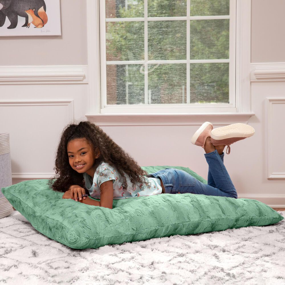 Jaxx Saxx Jr CrashPuff Floor Pillow Lounger in Spearmint Green, , large