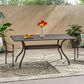 Hearth and Haven Phoenix Outdoor Rectangular Dining Table in Bronze - Table Only, , large