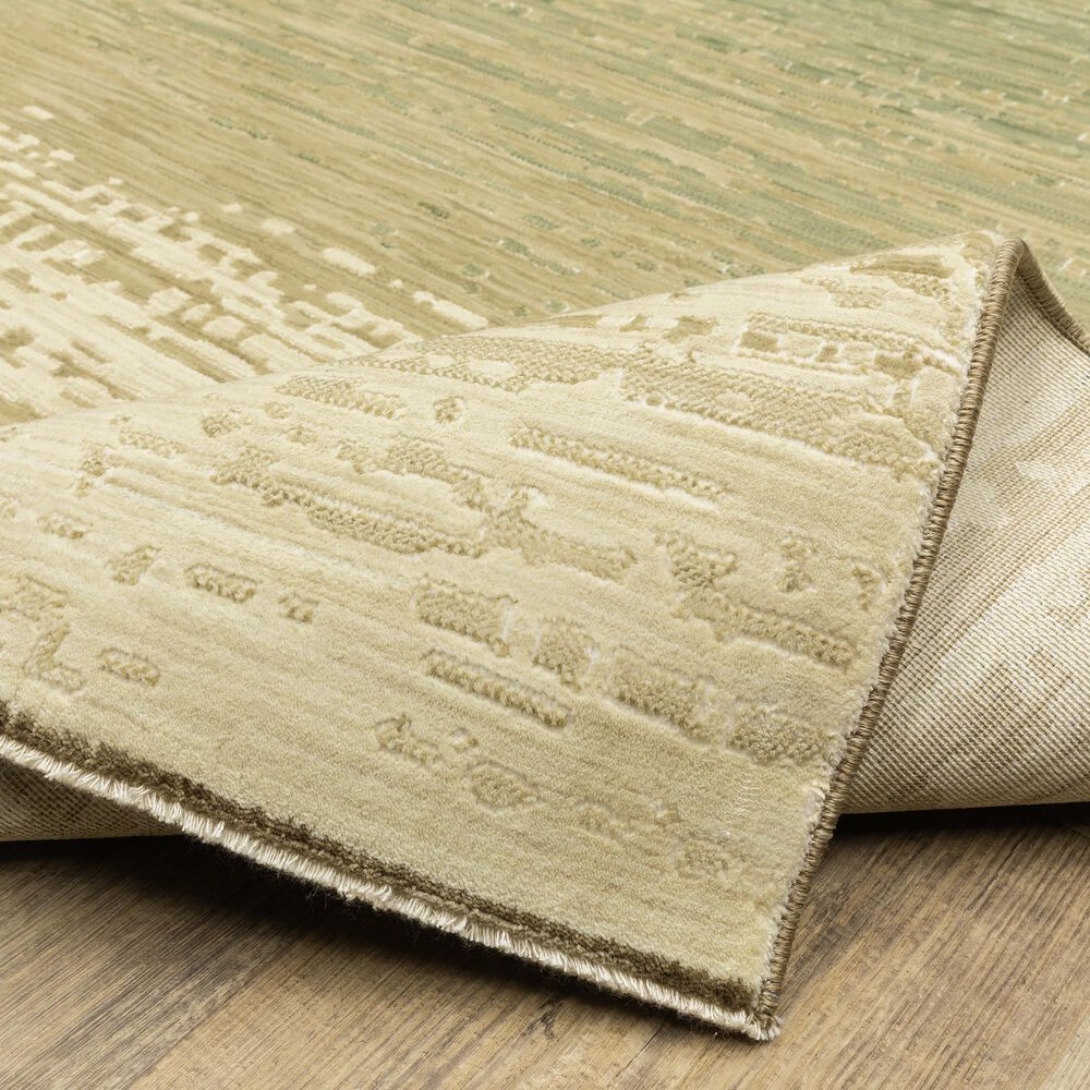 Oriental Weavers Reed 2&#39;3&quot; x 7&#39;6&quot; Beige and Green Runner, , large