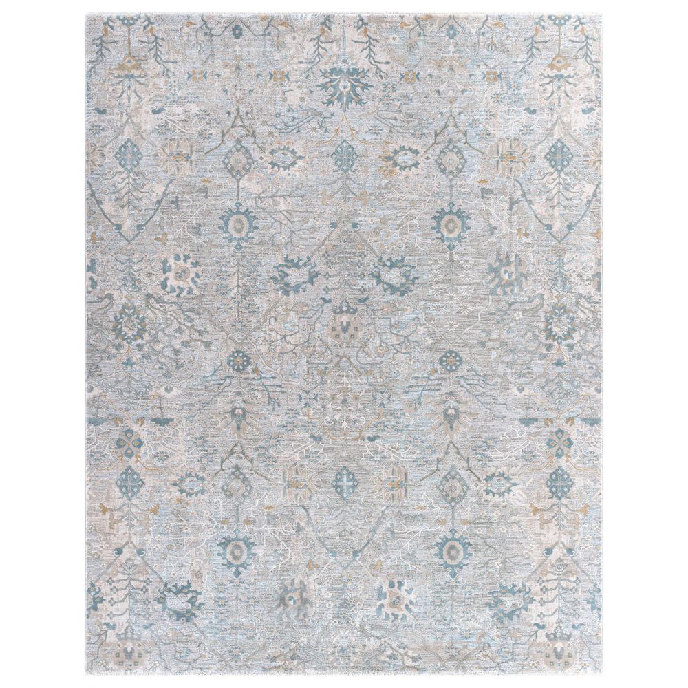 Surya Brunswick 9" x 12"2" Beige, Sage, Blue and Gray Area Rug, , large