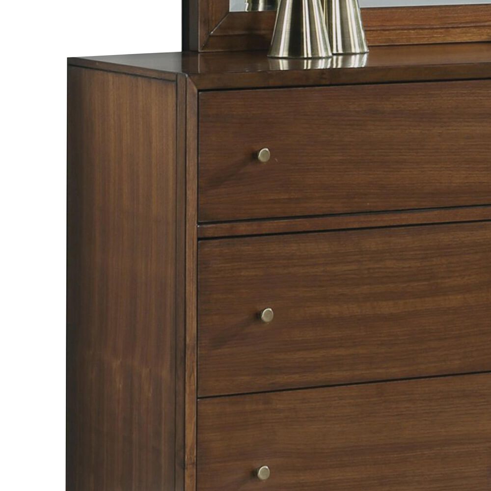 Flexsteel Ludwig 3 Piece Queen Bedroom Set in Walnut, , large