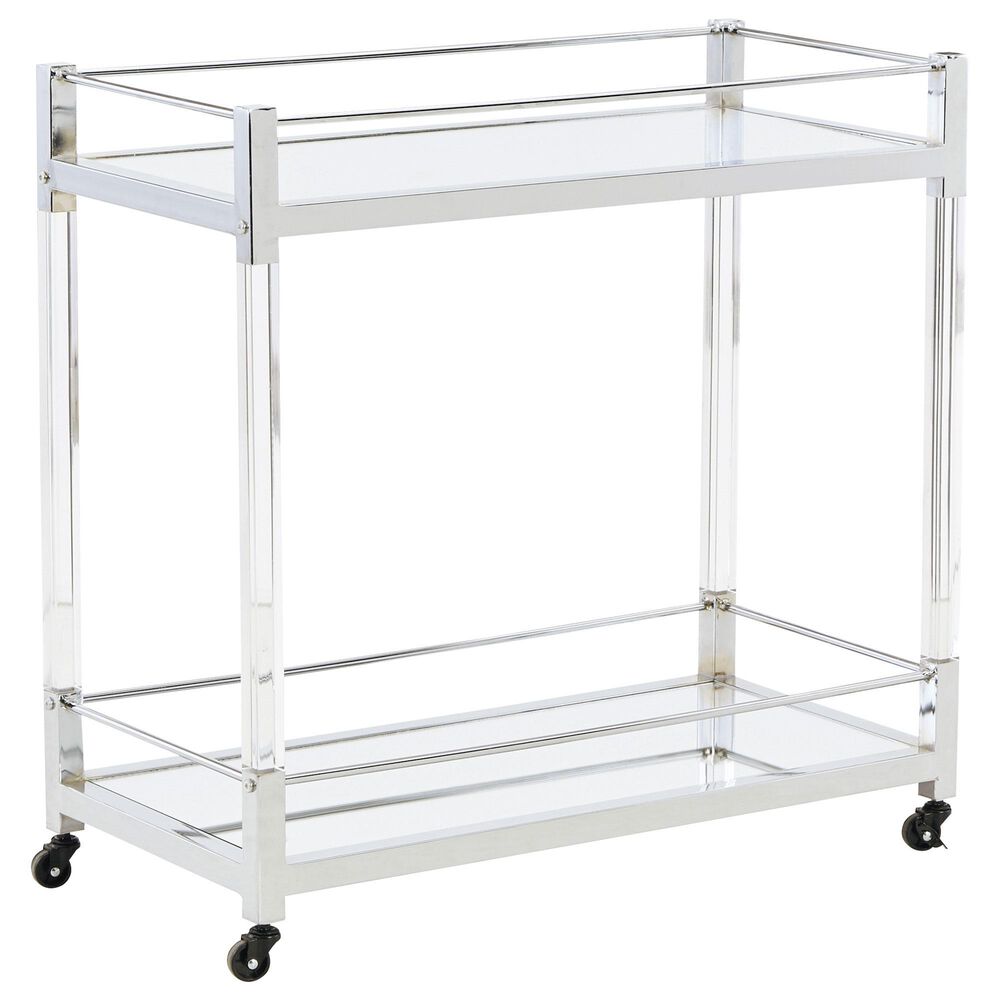 Ashley Chaseton Bar Cart in Chrome-tone, , large
