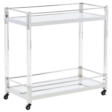 Ashley Chaseton Bar Cart in Chrome-tone, , large