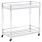 Ashley Chaseton Bar Cart in Chrome-tone, , large