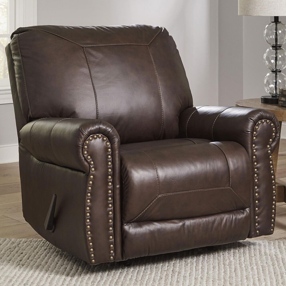 Ashley Colleton Recliner in Dark Brown, , large