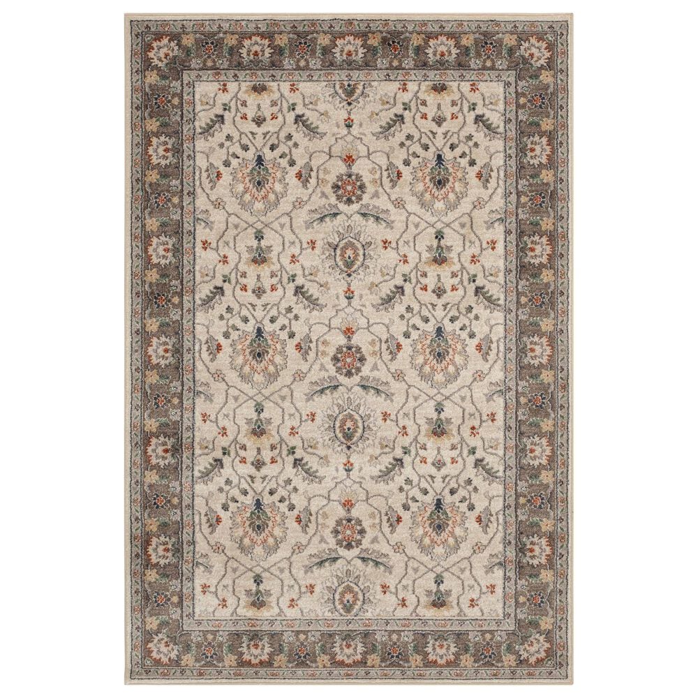 Central Oriental Minerva Alonso 7"10" x 9"10" Alabaster and Storm Area Rug, , large