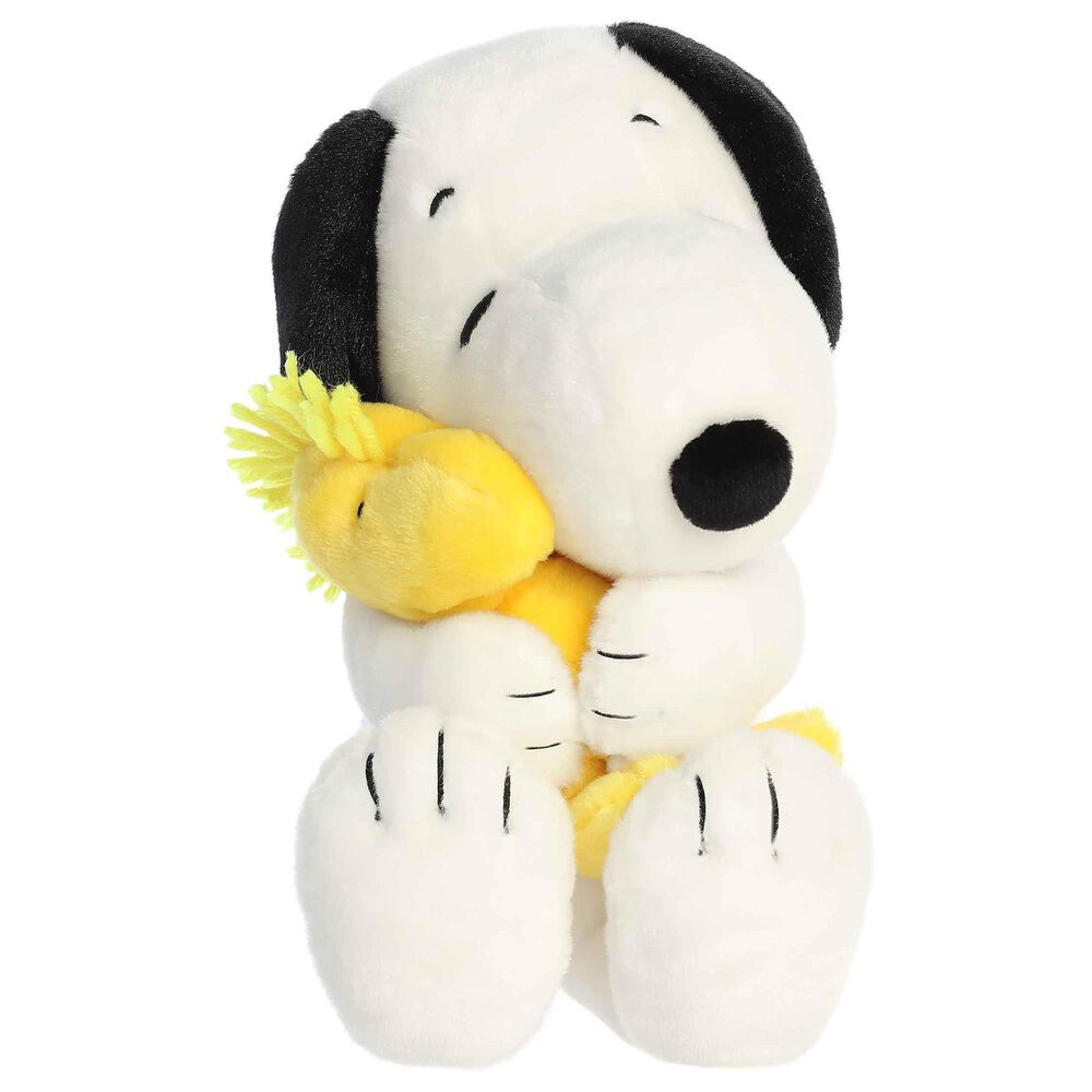 Aurora Peanuts 12&quot; Big Hugs Snoopy and Woodstock in White, , large