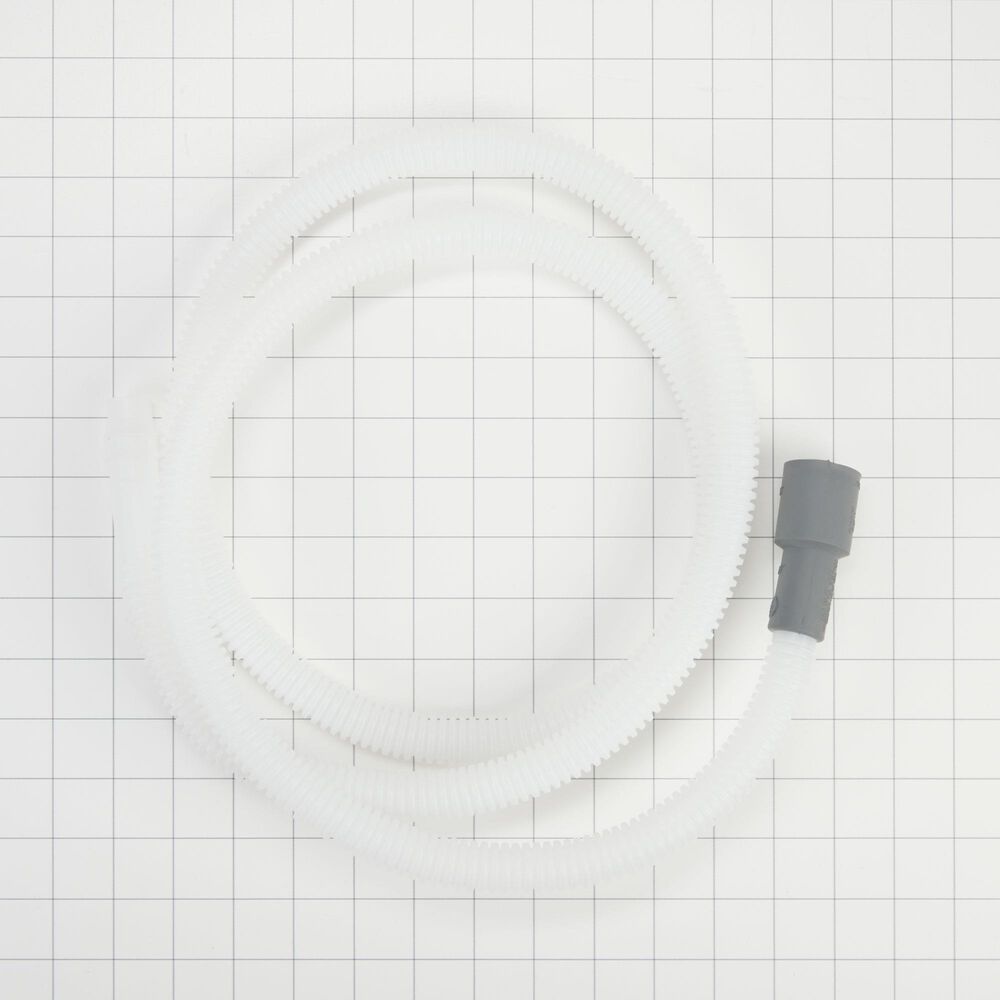 Whirlpool 6' Dishwasher Drain Hose Extension in White, , large