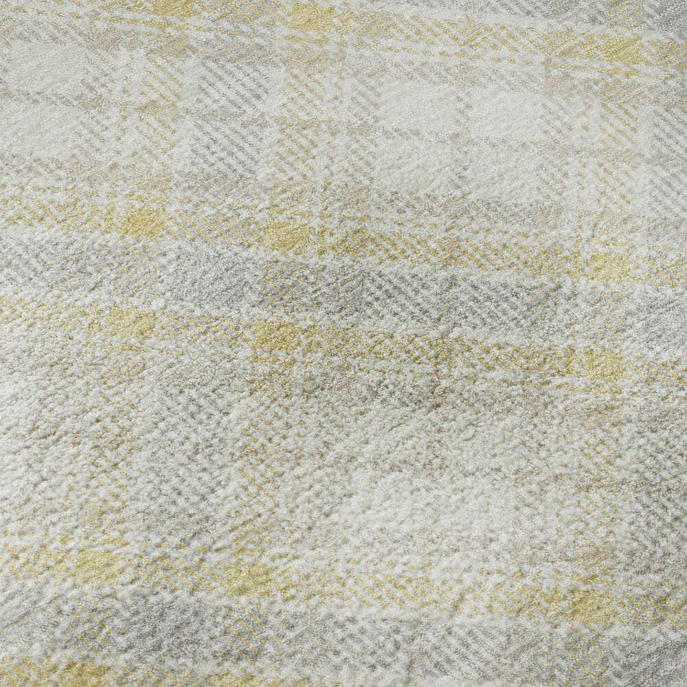 Dalyn Rug Company Soft Essentials Plaid Wheat 1'8" x 2'6" Indoor/Outdoor Area Rug, , large