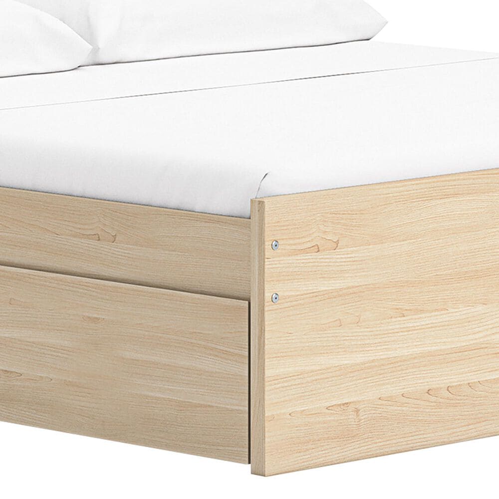 Ashley Onita King Platform Bed with 2 Side Storage in Natural, , large